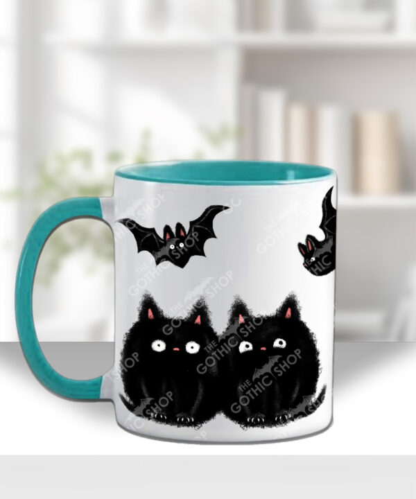 19012 fluffy cats bats gothic mug 2