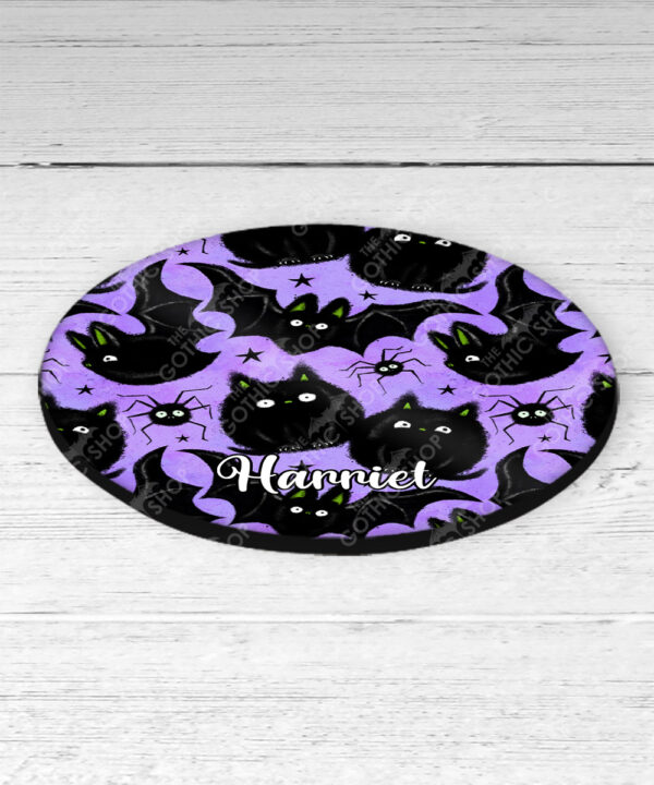 19013 fluffy cats bats gothic coaster 2