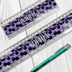 19025 fluffy black cats bats gothic ruler 1