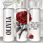 19037 wuthering heights haunt me red rose tumbler 1