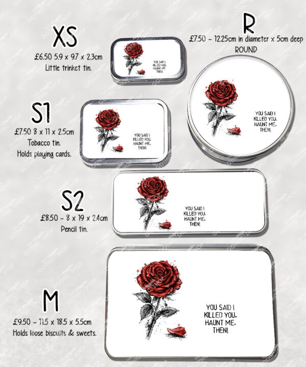 19038 wuthering heights haunt me red rose storage tin 2