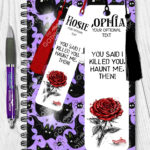 19043 wuthering heights haunt me red rose bookmark 2