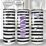 15137 personalised stripe creepy gothic tumbler 2