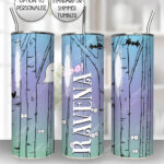 15138 personalised spooky forest gothic tumbler 3