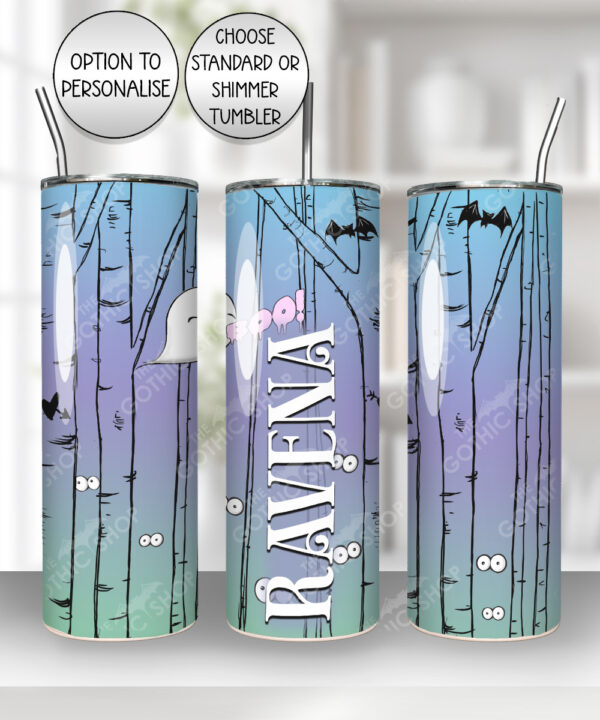 15138 personalised spooky forest gothic tumbler 3
