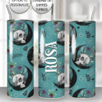 15140 personalised skull moon gothic tumbler 2