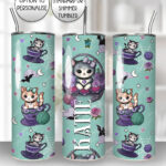 15142 personalised teacup kittens gothic tumbler 2