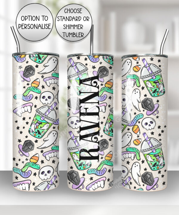 15581 personalised spooky sweets tumbler 4