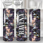 15593 personalised night witch raven gothic tumbler 2