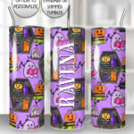 15621 personalised ghostie coffin bookcase tumbler 2