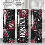 15678 personalised dead rosey red tumbler 4