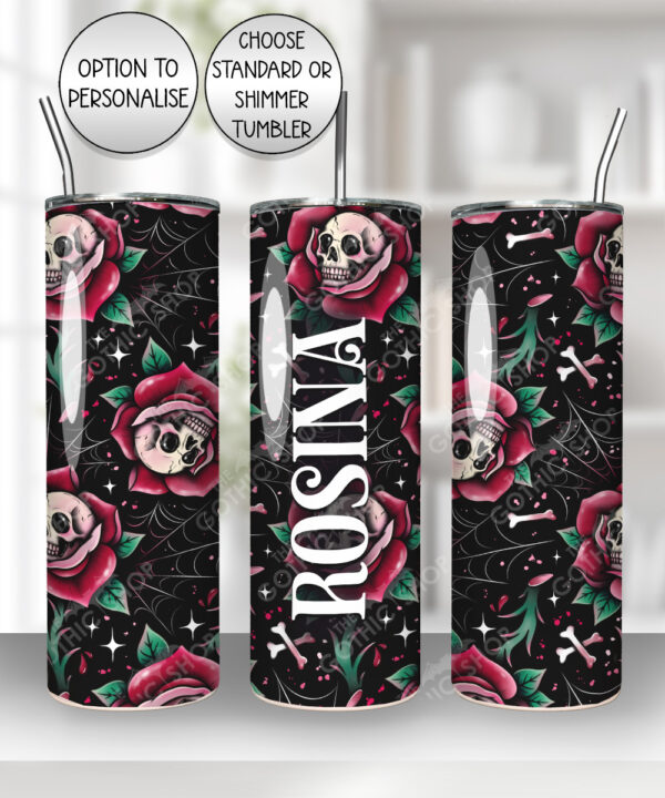 15678 personalised dead rosey red tumbler 4