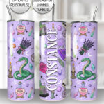 15764 personalised purple gothic witchy tumbler 3