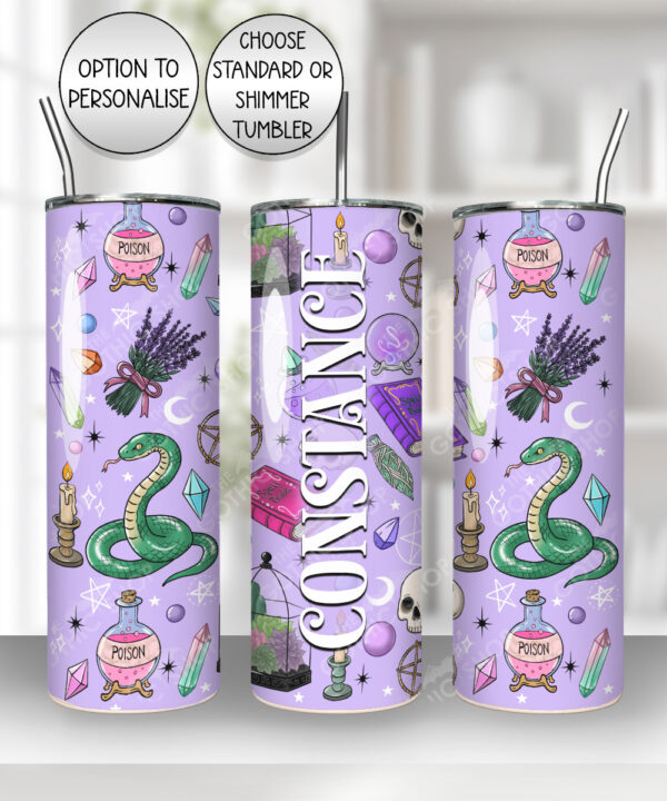 15764 personalised purple gothic witchy tumbler 3