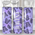 15774 personalised moths skull flowers gothic tumbler 4