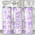 18521 personalised purple bows gothic tumbler 3