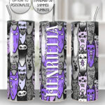 18602 personalised spooky cats gothic tumbler 3