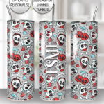 18629 skull cherries gothic tumbler 3