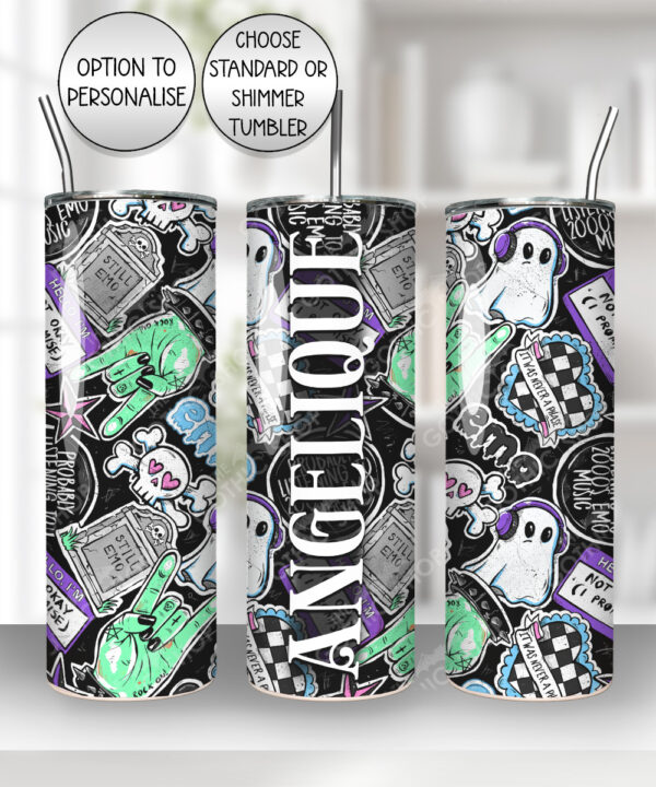 18671 personalised rock on emo tumbler 3