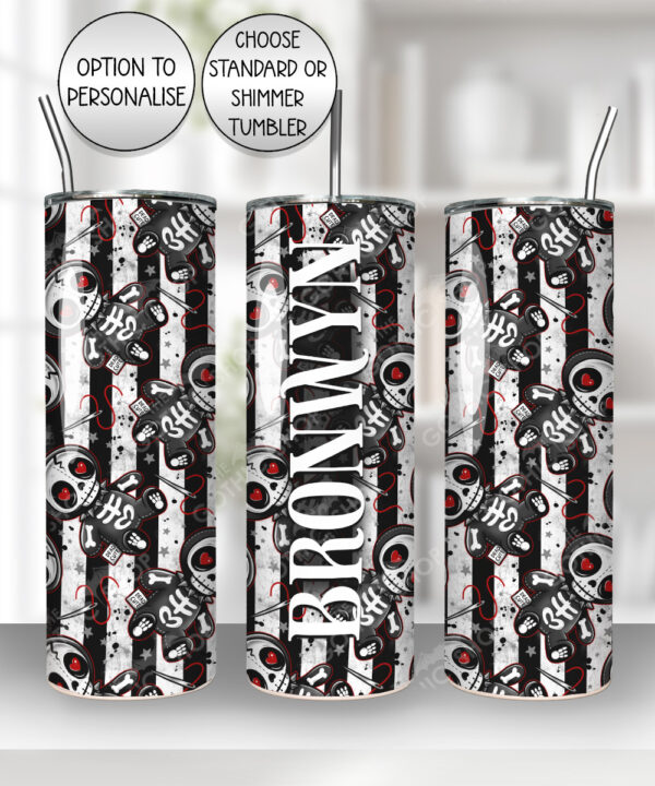 18718 personalised skelly doll gothic tumbler 2