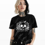 antisocial skull unisex gothic t shirt
