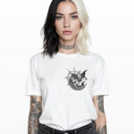 bats cobwebs and moon crescent unisex gothic t shirt