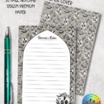 19062 skull daisies gothic a6 notepad 1
