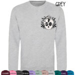 19070 skull daisies gothic sweatshirt 1