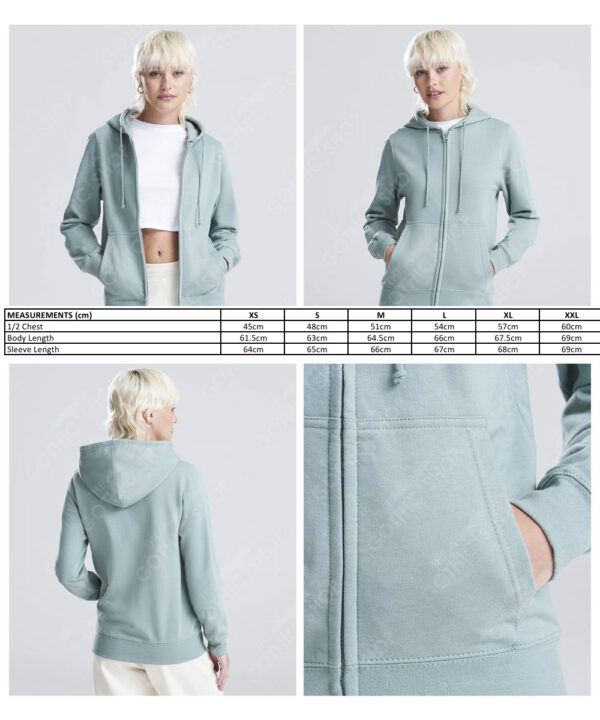 cracked skull & daisies ladies gothic zip up hoodie zoodie with kangaroo pocket