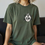 19072 skull daisies gothic t shirt 3