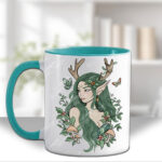 19074 green forest fairy personalised mug 1