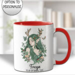 19074 green forest fairy personalised mug 2