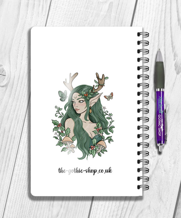 19078 green forest fairy personalised notebook 2