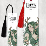 19081 green forest fairy personalised bookmark 2