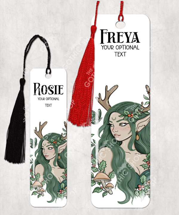 19081 green forest fairy personalised bookmark 2