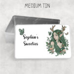 19086 green forest fairy personalised tin 1