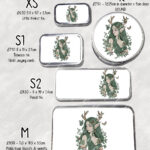 19086 green forest fairy personalised tin 2