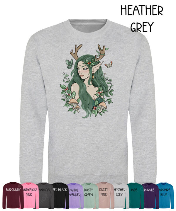 19088 green forest fairy sweater 1