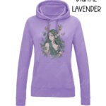 freya green forest elf mystical unisex gothic hoodie with kangaroo pocket