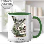 19091 personalised moth skull gothic mug 1