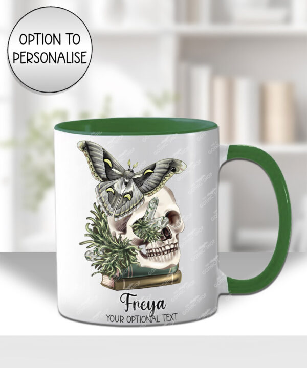 19091 personalised moth skull gothic mug 1