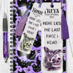 19100 personalised moth skull gothic ruler 2