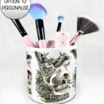 19101 personalised moth skull gothic pen pot 1