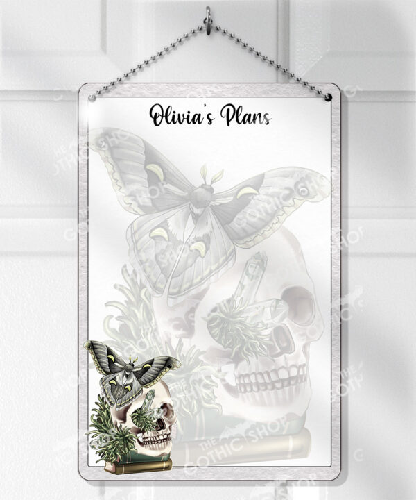 19102 personalised moth skull gothic planner 1
