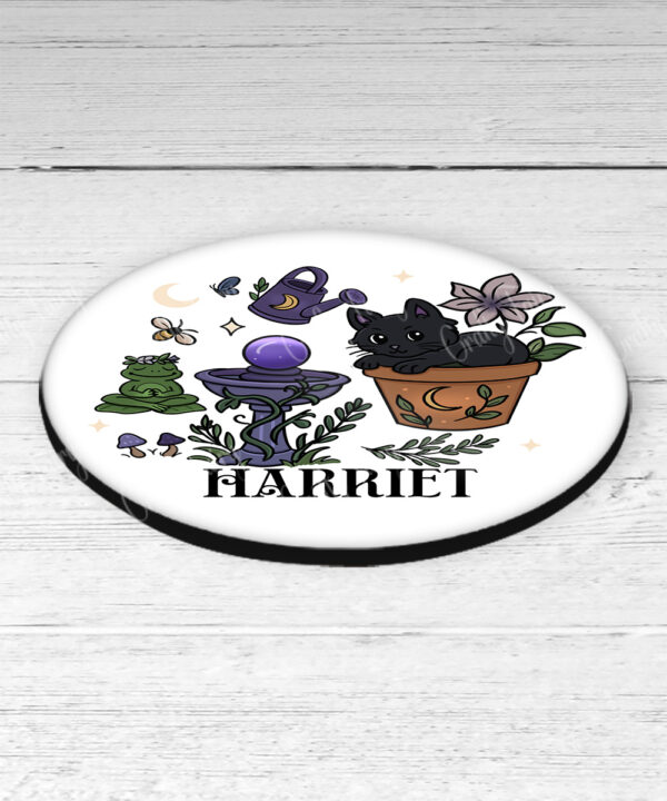 19104 personalised witchy cat coaster 2