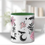 19110 pink floral ghost personalised mug 3