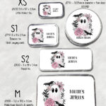 19118 pink floral ghost personalised tin 4
