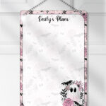 19129 pink floral ghost personalised planner 1