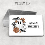 19148 ghost orange floral personalised tin 5
