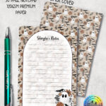 19155 ghost orange floral personalised a6 notepad